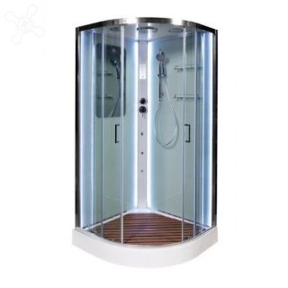 Душевая кабина Deto А09 LED с кнопкой 90х90х220 см